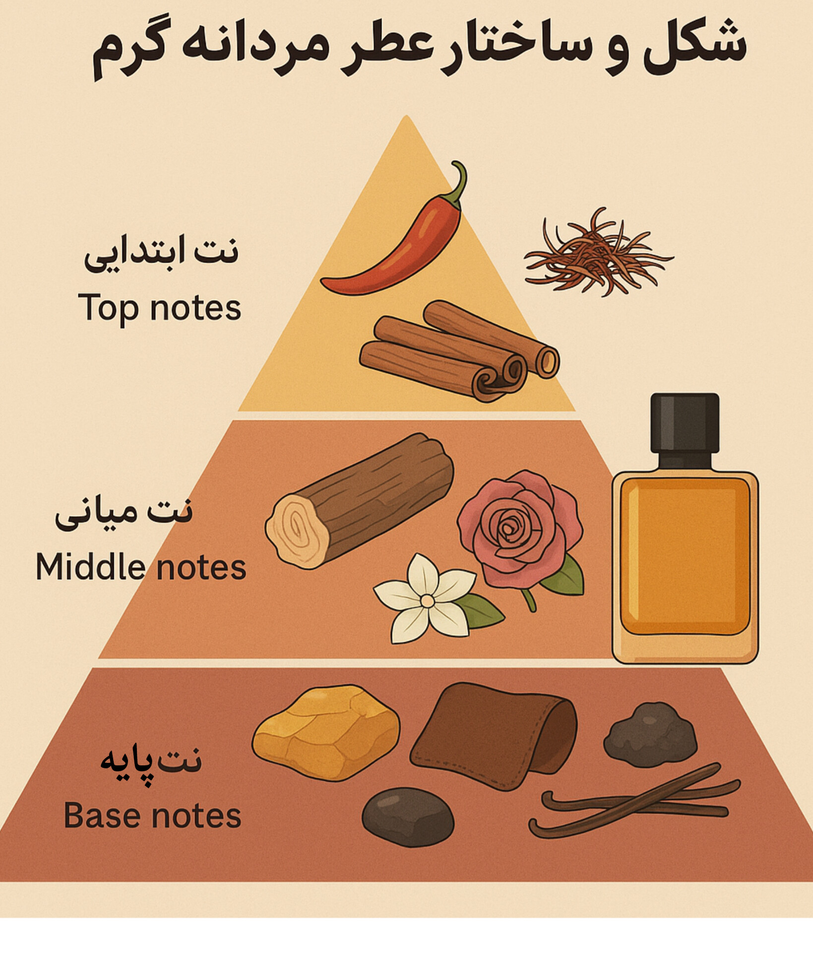 شکل وساختار عطر مردانه