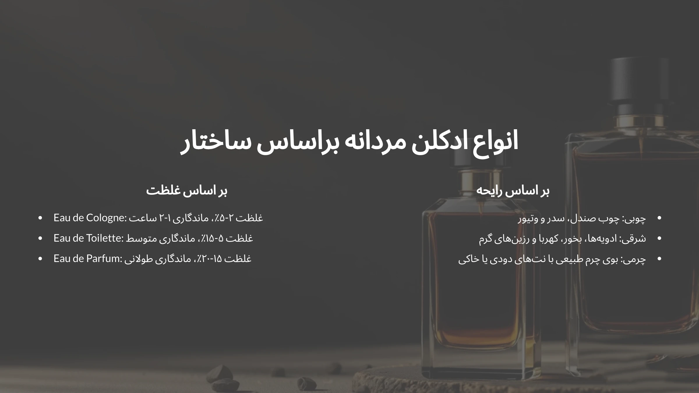  عطر تند و تلخ مردانه