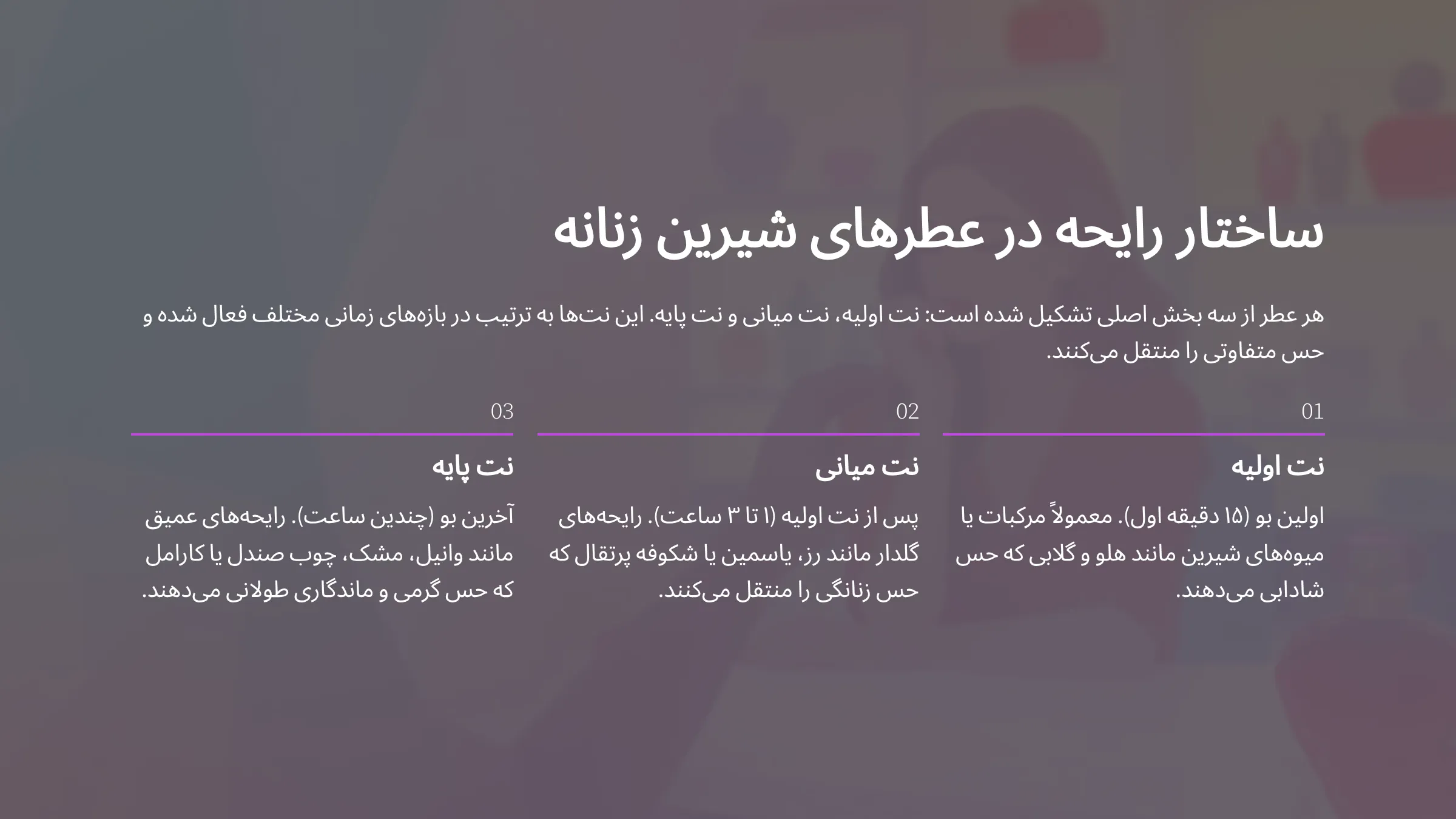 ادکلن شیرین زنانه